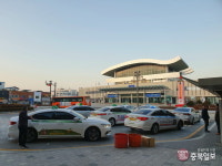 안개 짙게 낀 고려대 세종캠퍼스와 조치원역
