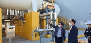 임해종 한국가스안전공사 사장, 청주 특수가스전문제조사 방문