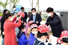 이상천 제천시장, 초록길 어린이 자전거 교실 점검