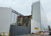 세종 조치원역 앞 재건축아파트 철거 현장