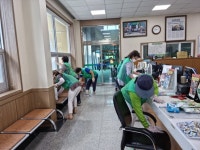 청주 남이면 새마을부녀회 코로나19 예방 소독작업