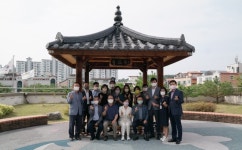 청주교육청 옥외쉼터 청뜨락 눈길