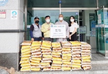 충주 대명사, 중앙탑면에 백미 기탁