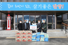 단양중학교 환경동아리 세단, 이웃사랑 후원물품 기탁