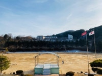 충주 수안보초, 운동장 정비 공사