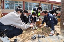 진천여중 생태학습 공간 학교숲 조성