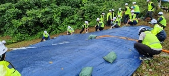농어촌公 충북본부, 오창저수지에서 현장훈련 실시