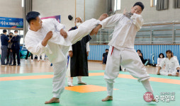 충북도민체전, 택견 발차기 공격