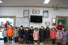 충청어린이집, 증평소방서 방문 소방관 응원
