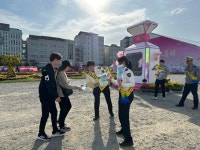 청주흥덕경찰서, 오송생명과학단지서 개인형 이동장치 안전운행 캠페인
