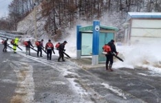 대강면 올산리 주민들, 마을 제설작업 대책반 가동