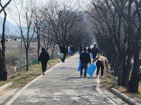 충주시, 하수처리장 주변 산책로 청결활동 전개