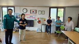 김응오 청주시 서원구청장, 지역 내 경로당 무더위쉼터 점검