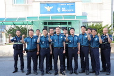 김학관 충북경찰청장, 옥천경찰서 중앙지구대 방문