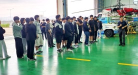 충남 논산공업고, 헬기정비 전문기업 알에이치포커스 견학