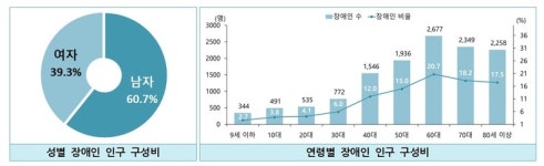세종시 장애인구 1만2천908명… 전체 인구의 3.3% 차지