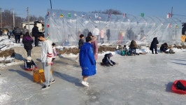 음성 금왕읍 행제3리 연방죽마을 무료 얼음썰매장 조성…해빙까지 운영