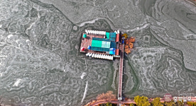 대한(大寒), 결빙된 청주 명암저수지