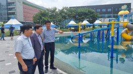 염창동 청주시 흥덕구청장 정중근린공원 물놀이장 현장점검
