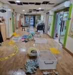 청주 오창 비봉유치원 천장 누수 발생