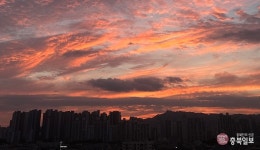 렌즈세상 - 청주도심 노을풍경
