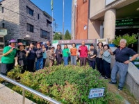 청주시 영운동 행정복지센터에 가을꽃 식재