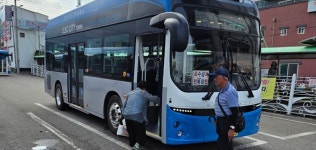 군민 앞에 다짐합니다…옥천 시내버스 노조, 안전·친절 캠페인