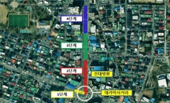 충주천분구 하수관 공사로 일부 구간 통제