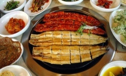 대청 땜에서 먹는 보양식 민물장어구이