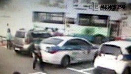 등굣길 천안 시내버스 펑..경찰이 참사 막아