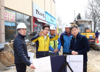 허태정 유성구청장, 유성대로 확장공사 현장점검