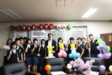 행복한 중리중학교의 생일파티 축제