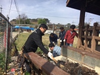 아산시 홍보담당관, 1부서1촌 결연 마을 대청소 실시