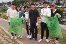 명석고 학생들 소풍 대신 학부모와 정화활동