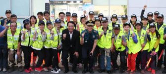 동구 산내지역 자율방범대, 민·경 합동순찰