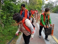 동구 효동, 자생단체 회원들과 천동 지하차도 정화활동