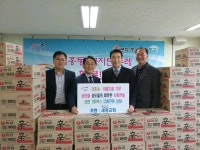 세광교회, 성탄절 맞이 대흥동 라면 100박스 기탁