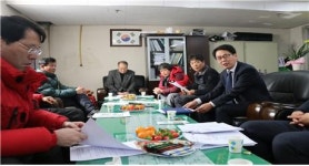 전승배 논산세무서장, 논산화지중앙시장 상인회와 간담회