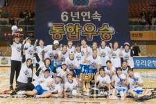 아산우리은행위비여자프로농구단 6년 연속 통합우승