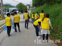 아산시 건설과, 깨끗한 마을 만들기 앞장