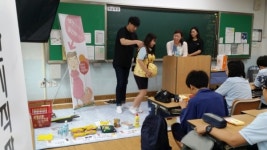 천안 환서중학교, 자원봉사 휘바휘바 눈길