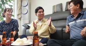 황인호 동구청장, 독립유공자 유족 위문