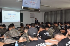 한국건강관리협회, 육군훈련소 부대원 대상 금연교육