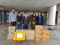 [포토] (사)아산시기업인협의회, 저소득층 물품 후원