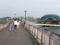 세종시 세종호수공원에 폭염저감시설 쿨링포그 설치