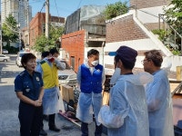 동구 효동, 민·관·경 합동 화재피해현장 복구 구슬땀
