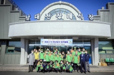 대전 동구자율방재단, 남대전장례식장서 방역 작업