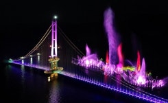 충남 예산군 예당호 출렁다리 야간관광 100선 포함