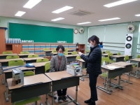 서산동문초등학교, 코로나 대응 모의훈련