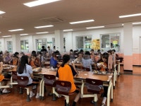 서산여자중학교, 첫 등교 첫 급식 풍경